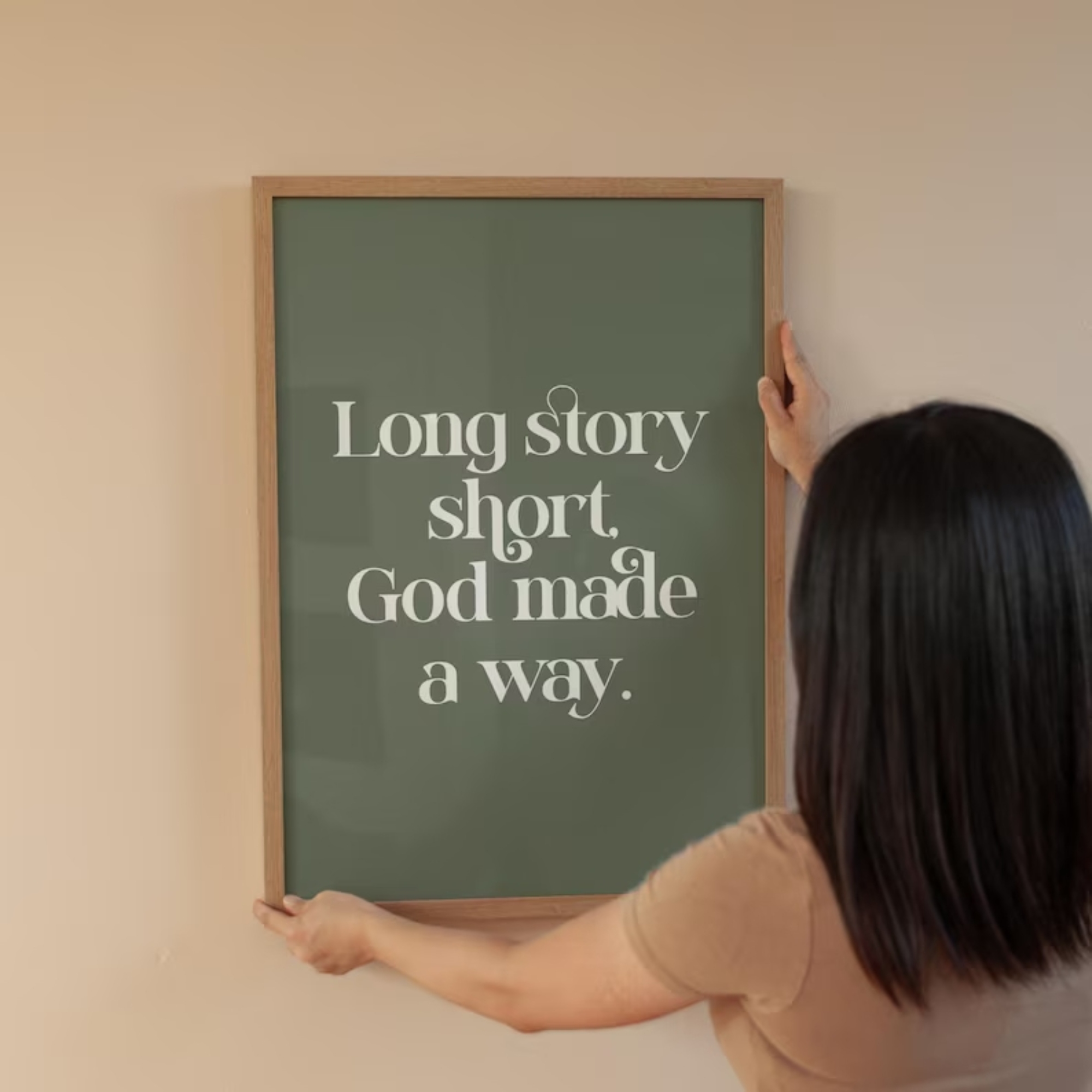 Long Story Short God Made A Wa - Custom Map Poster 评论和价格