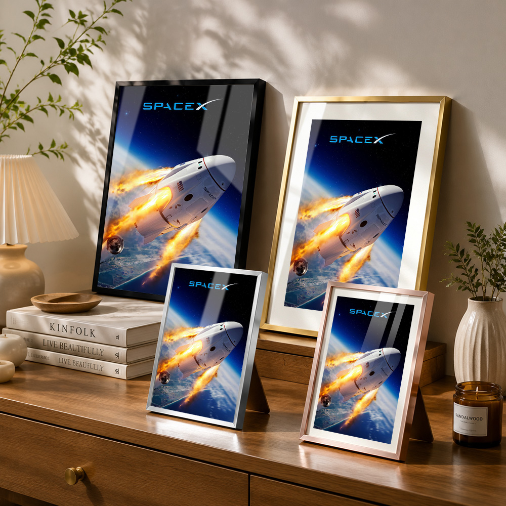 Spacex Dragon Capsule Reentry  - Custom Map Poster 评论和价格